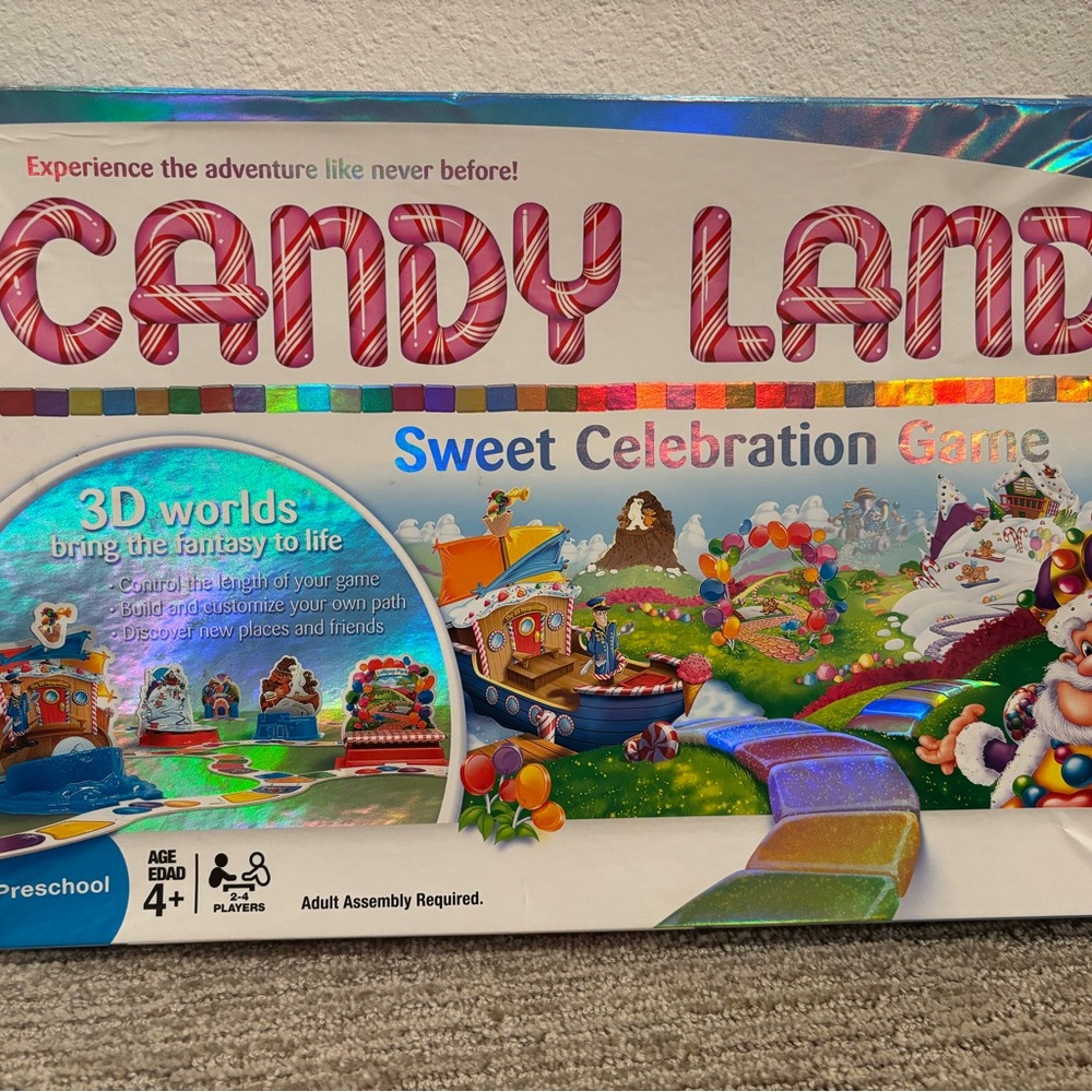 3D Candy Land Sweet Celebration board game, new in box